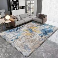 Modern Flannel Floor Carpet Anti-Skid Machine Washable Area Rug for Home Kitchen Living Room Bedroom Decor Floor Mat 40X60cm-16x24in