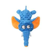 Pet Toy Bite-resistant Interactive Plush Dog Chew Toy Cartoon Elephant Shape Pet Squeaky Toy Pet Supplies tamsiai mėlyna spalva