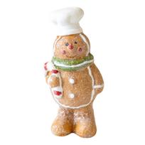 Gingerbread Man Christmas Ornaments Gingerbread Man Figurine Ornament Festival Tree Adornments Holiday Decoration D brown
