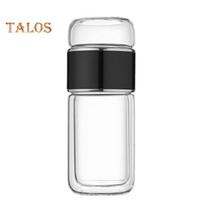 Stiklinis arbatos infuzinis butelis, dvisluoksnis izoliacinis nešiojamasis kelioninis arbatos virimo aparatas su filtru 300 ml nepralaidus gėrimo puodelis, skirtas namų biuro lauko veiklai 300ML juoda