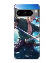 Coque - MANIACASE - Google Pixel 8a Pro - Silicone - Souple - One Piece Roronoa Zoro juoda