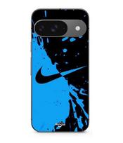 Coque - MANIACASE - Google Pixel 9 - Silicone - Souple - Logo Nike Noir et Bleu juoda