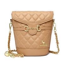Senior Sense of Foreign Bags Female Spring Fashion Ringer Chain Crossbody Bag Mobile Phone Bag smėlis