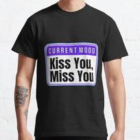 Plus Size S-3XL CURRENT MOOD Kiss You Printed T-shirt Men's Tops Fashion Clothes Tees S juoda