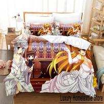 New Kanokon Bedding Set Single Twin Full Queen King Size Bed Set Adult Kid Bedroom Duvet cover Sets 3D Print Anime Bed Sheet Set 70x133cm 2pcs