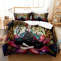 3D Printed Hypnosis Mic Division Rap Battle Bedding Set Boys Girls Twin Queen Size Duvet Cover Pillowcase Bed Kids Adult 70x133cm 2pcs