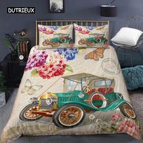 Eiffel Tower Duvet Cover Set Microfiber Paris France Comforter Cover Love Letters French Theme Retro Bedding Set Romantic Gifts EU single(135x200cm)