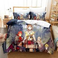 Atelier Ryza Ever Darkness & the Secret Hideout Bedding Set Boys Girls Twin Queen Size Duvet Cover Pillowcase Bed Kids Adult EU Single 135x200cm