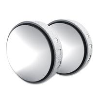 2Pcs 360° Rotating Car Blind Spot Side Rear View Mirror Wide Angle Adjustable Round Mirror Suction Cup Convex Mirror Universal balta