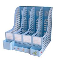 File Box Convenient Large Capacity Widely Used Ornamental Detachable Long Lasting Sturdy Stationery File Basket Storage Box for School ADM mėlyna