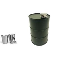 25oz Creative My Water Bottle Whisky Flagon Portable Stainless Steel304 Alcohol Liquor Hip Flask 25oz juoda