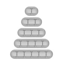 Sagtys Ausinių Laido Tvarkyklė Kambario Tvarkyklė Stalo Tvarkyklės Sandėliavimas Biuro Stalo Aksesuarai Lentynos Tvarkymas Namai 3 holes black