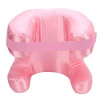 Face Pillow Silk Fabric Memory Foam Soft Cushioning Ergonomic Beauty Pillow for Back Sleep Roseate pink