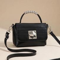 Classic Designer PU Leather Crossbody Bag for Women Travel Handle Handbag Fashion Shoulder Messenger Bag gray