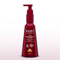 BBLUNT 7 in 1 Repair & Revive Shampoo for Upto 100% Damage Repair - 300ml | Addresses 7 Signs of Hair Damage | Enriched with Ceramides & Argan Oil brown