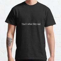 Men Fashion Casual Short Sleeves That Is What They Said Tops Aesthetic Vintage Oversized T-shirts S juoda