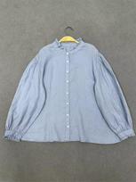 Johnature Autumn Japanese Fungus Trimmed Shirt Forest Stand Up Collar Long Sleeve Round Neck Shirts Women One Size balta