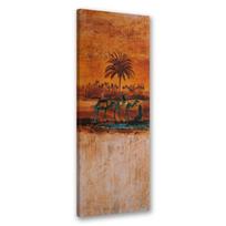 Canvas print, Camels in the desert 30x90 ruda