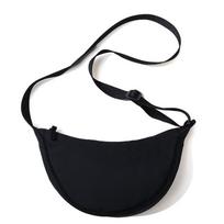 Koldūnų krepšys Crossbody Krepšys Lengvas mažas krepšys Nailono audinys su medvilniniu medžiaginiu krepšiu per petį one size juoda