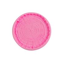 1PC Silicone Stump Crystal Drop Glue Mold DIY Mold Plaster Manual Tree Ring Chassis Sugar Cake rožinė
