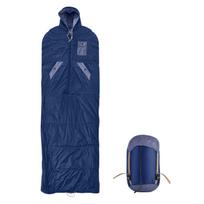 Adult Camping Sleeping Bag Reversible Envelope Design 10-20°C Suitable Waterproof Nylon Lightweight Compressible for Backpacking tamsiai mėlyna spalva