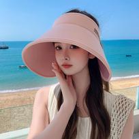 Summer Sun Visor Hat for Women - Breathable, Adjustable, Wide Brim with UV Protection - Perfect for Beach & Outdoor Activities One Size