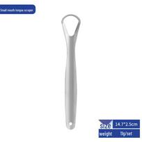 Stainless Steel Tongue Scraper - Oral Cleaner for Fresh Breath Small Mouth Tongue Scraper