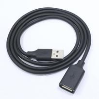 USB 3.0 A tipo tėtis-mama prailginimo laidas duomenų perdavimui, spausdintuvui, kompiuteriui, USB atmintinei ir pelei. 0.5m, 2.0 juoda