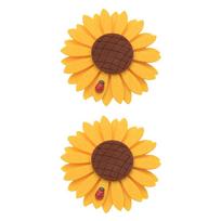 2 Pcs Fall Decor Curtain Buckle Tie Backs for Curtains Magnetic Tiebacks Holdbacks Drapery Sheer geltona
