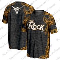2024 m. vasaros imtynių varžybų naujiena – „The Rock ProSphere Golden Paisley“ marškinėliai su skaitmenine spauda, ​​dideli marškinėliai vaikams/suaugusiesiems. S balta