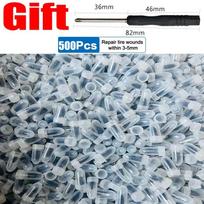 500PCS Car Vacuum Tyre Repair Neil Truck Motorcycle Scooter Rubber Tire Puncture Repair Set Glue Repair Tire Film Rubber Nail