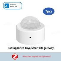 Išmanusis „ZigBee PIR“ judesio jutiklis „eWelink APP Mini“ žmogaus kūno buvimo detektorius, skirtas namų asistento „Zigbee2MQTT“ saugos apsauga Zigbee
