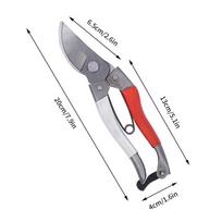Garden Scissors SK5 Steel Horticultural Scissors for Garden Tree Rough Branch Pruning Fruit Picking Floriculture Hand Tools raudona