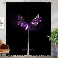 Anti-mosquito Curtains 2 Pieces Valorant Blackout Curtain for Room 2 Panel Home Interior Curtains Partition Tulle for Bedroom W50xH70cmx2pcs-CL