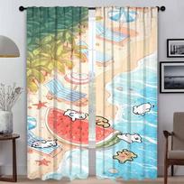 Home Interior Curtains for Living Room Curtain TuTu Tulle for Bedroom Partition Halloween Decoration Shades Kitchen Blackout W50xH70cmx2pcs-CL