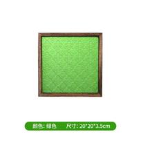 Retro Begonia Flower Tray Rectangular Plate Household Wooden Dessert Plate Tea Plate Glass Plate Living Room Desktop Decoration žalia