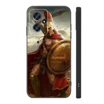 Spartan Black Silicone Phone Case For Xiaomi POCO X3 X4 NFC F3 F4 GT F5 M3 M4 M6 X5 X6 Pro 5G C55 C65 M5 POCO M4 Pro 4G gray
