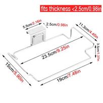 Stainless Steel Kitchen Trash Rack Cabinet Door Garbage Bags Holder Closet Garbage Storage Holder Towel Hanging Organizer sidabras
