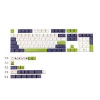 Mechanical Keyboard Keycap Colorful  Profile 129Keys Dye Sub KeyCap Compatible  MX GK61 64 68 96 126  for white
