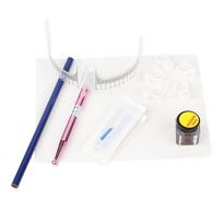 Permanent Eyebrow Micro Needle Pen Ink Cups Practical Skin Set Tattoo Makeup Tool white
