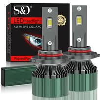 2 vnt H1 H4 H7 LED Canbus H8 H11 9005 HB3 9006 HB4 9012 Hir2 H3 CSP diodų turbo LED priekinių žibintų lempučių rinkinys 120W 60000LM 12V 24V 6500K automatinis priekinis žibintas 9005 HB3