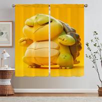 Blind Don't Get Angry Too Easily When Something Bad Happens Tulle in Kitchen Curtains 2 Pieces Window Elegant Room Curtains Home W50xH70cmx2pcs-CL