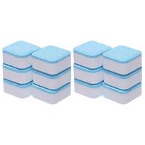 12pcs Washing Machine Cleaning Effervescent Cleaner Laundry Deep Cleaning Remove Odor Decontamination Tablets Household Cleaning 12PCS white