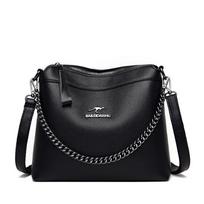 Vintage Leather Messenger Bags for Women  Small Bag  Feminine Bags  Shoulder Bag black