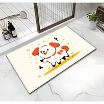 Animacinis Šuo Vonios Kambario Kojų Kilimėlis Diatominio Purvo Kilimėlis Neslystantis Sugeriantis Tualeto Durų Kilimėlis Kilimas 40 * 60cm