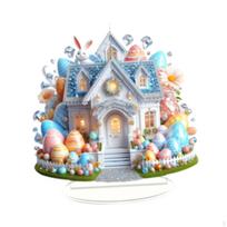 2D Velykų zuikio kiaušinių papuošimas akrilo ženklo kolekcionuojami daiktai draugui dovana plokščias darbastalio ornamentas Style H beige