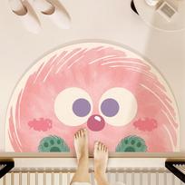 Cartoon Bathroom Mat Absorbent Dirt Resistant Fun Bathroom Door Quick Dry Diatom Mud Mat Toilet Non-slip Mat 40 * 60cm
