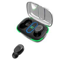 Naujos belaidės Bluetooth ausinės Power Digital Display Stereo TWS Ultra Long Endurance In-ear juoda