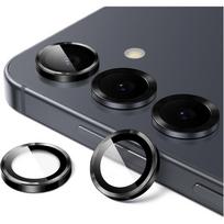 „Samsung Galaxy S25 Ultra S24 Plus S23 5G“ fotoaparato objektyvo apsauga, skirta „A55 A35 A25 A15“ grūdinto stiklo apsaugai, plėveliniam metaliniam žiedo dangteliui, priedams s25 juoda