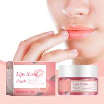 Lip Scrub Exfoliator Lip Overnight Moisturizer Sleeping Cream Lip Balm Peach Lip Scrub One Size white